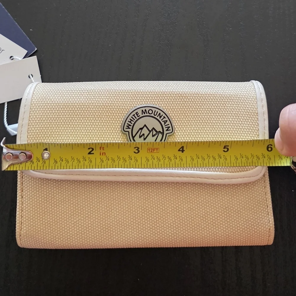 White Mountain Beige Phone Wallet